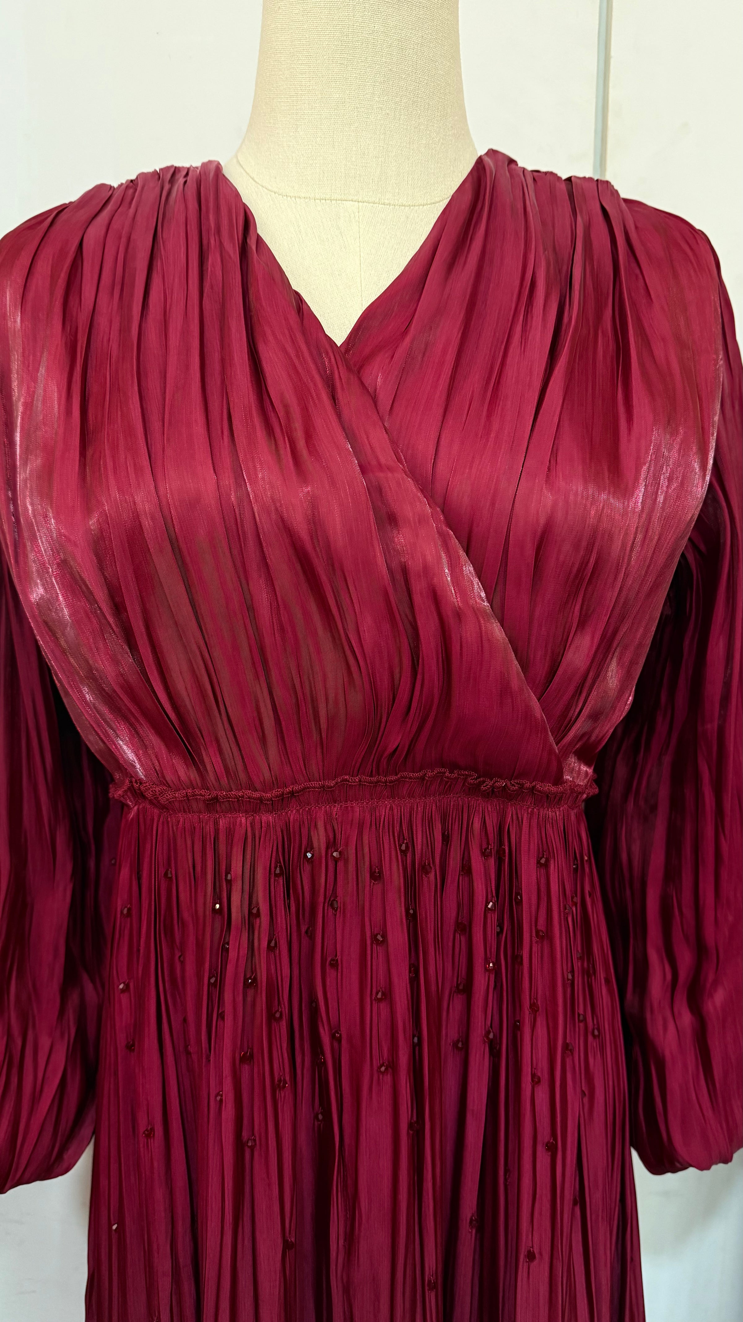 Santorini Dress - Maroon
