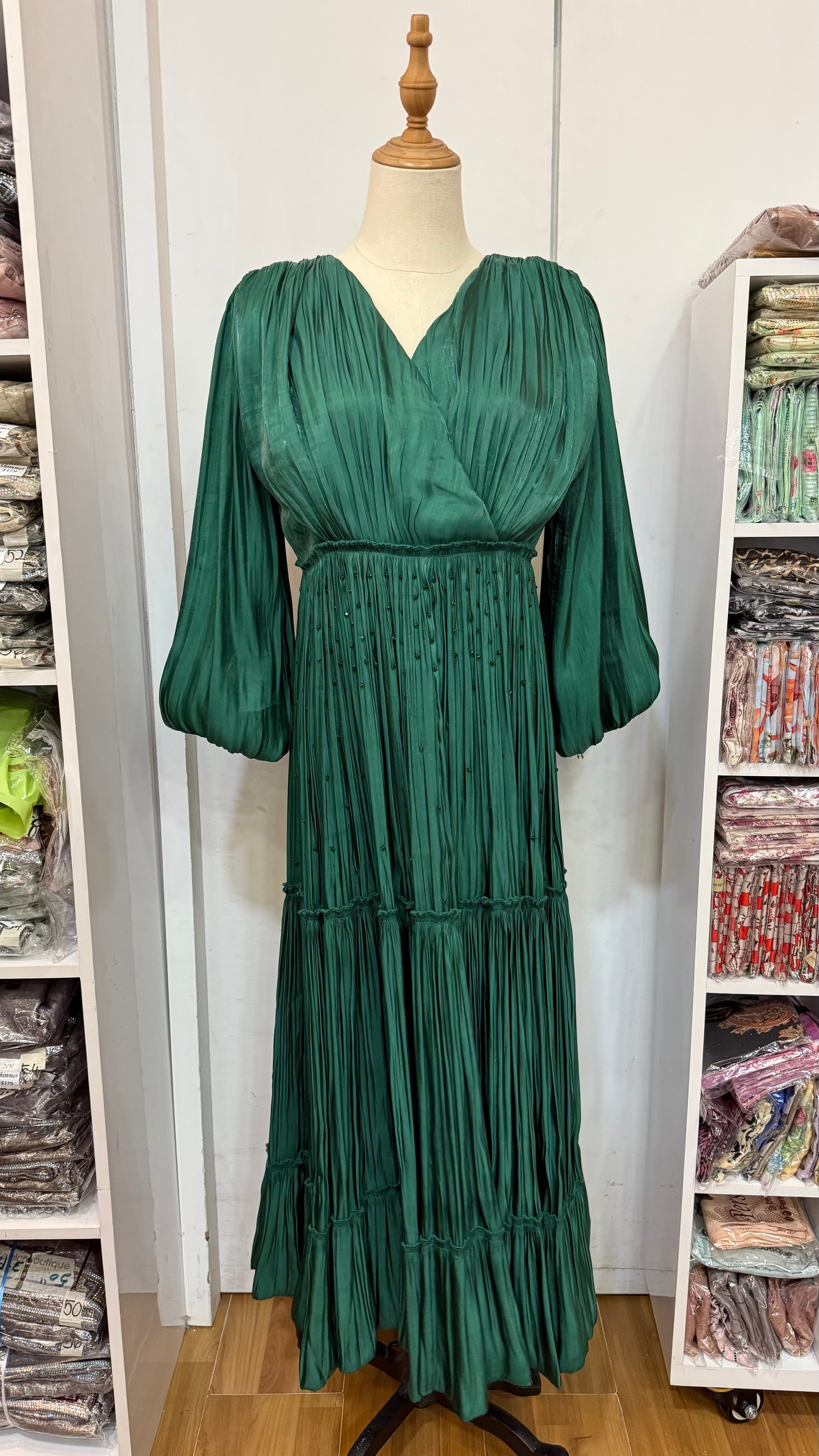Santorini Dress - Emerald Green