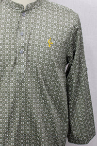 Aslam V2 Kurta, Eclipse - Green