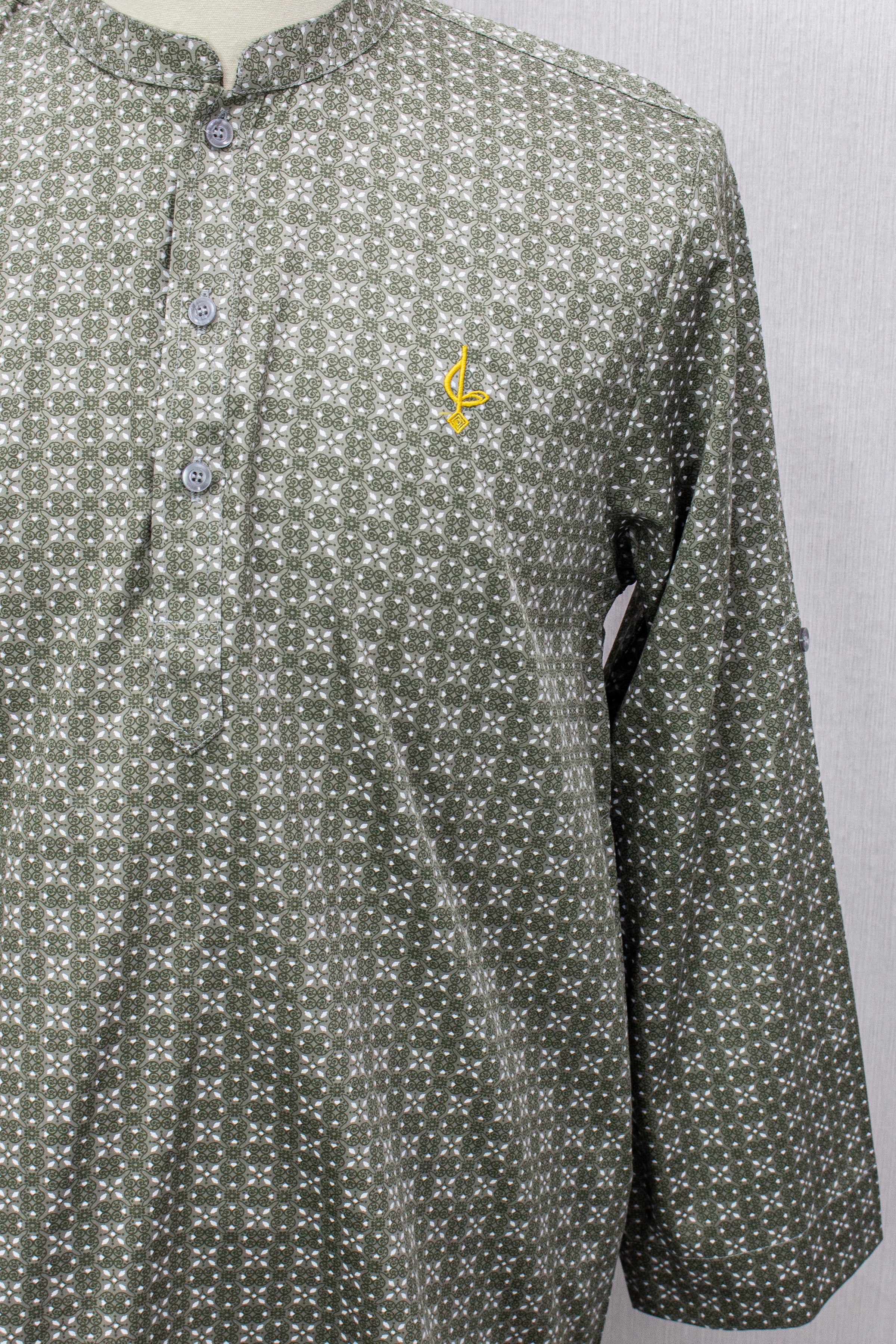 Aslam V2 Kurta, Eclipse - Green