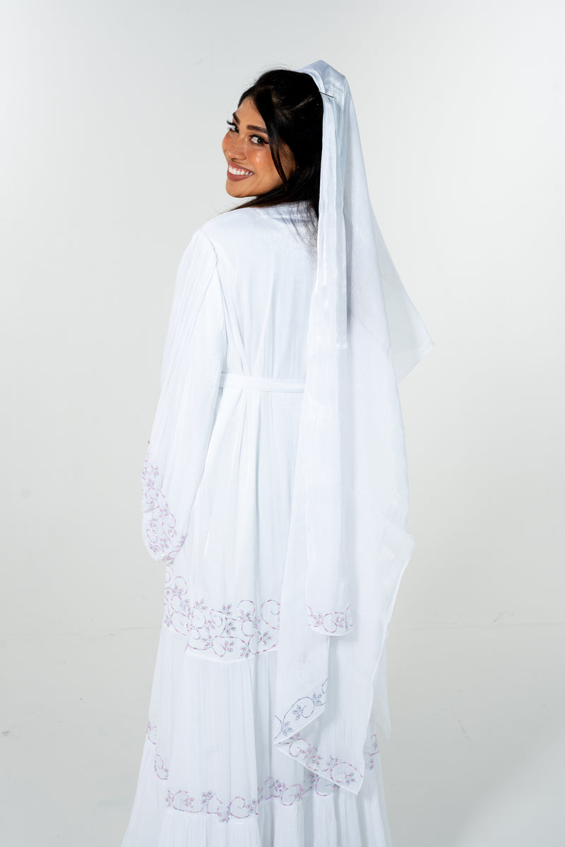 Kaythy Abaya - White