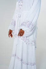 Kaythy Abaya - White