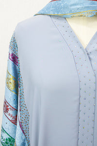 Khaliji Abaya - Baby Blue