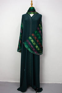 Khaliji Abaya - Emerald