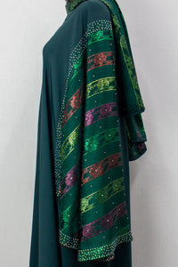 Khaliji Abaya - Emerald