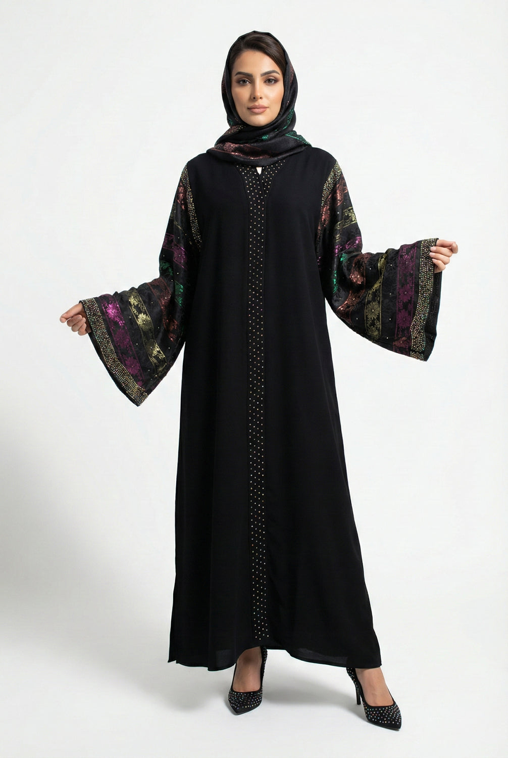 Khaliji Abaya - Black