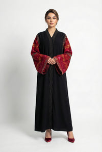 Khaliji Abaya - Maroon