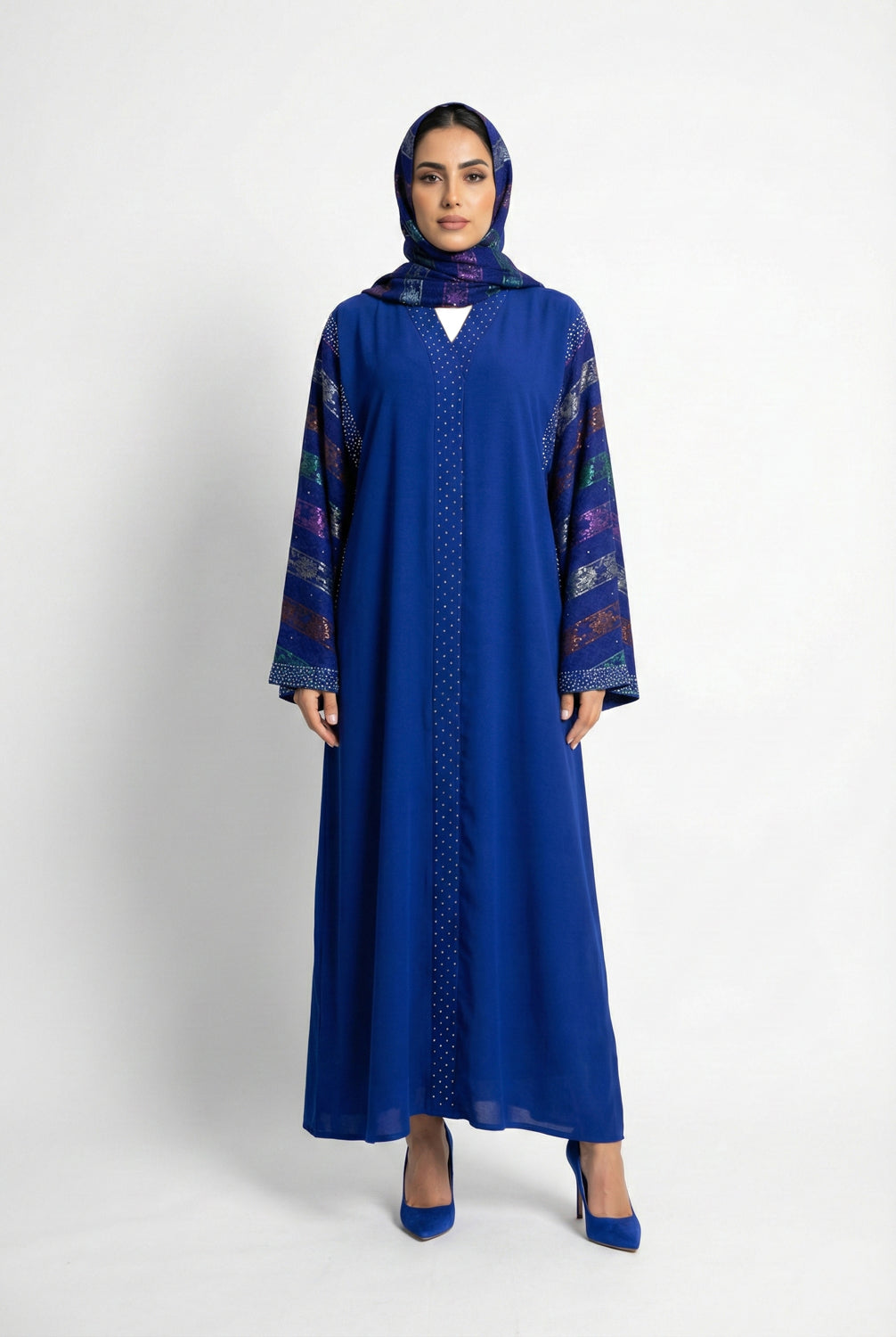 Khaliji Abaya - Royal Blue