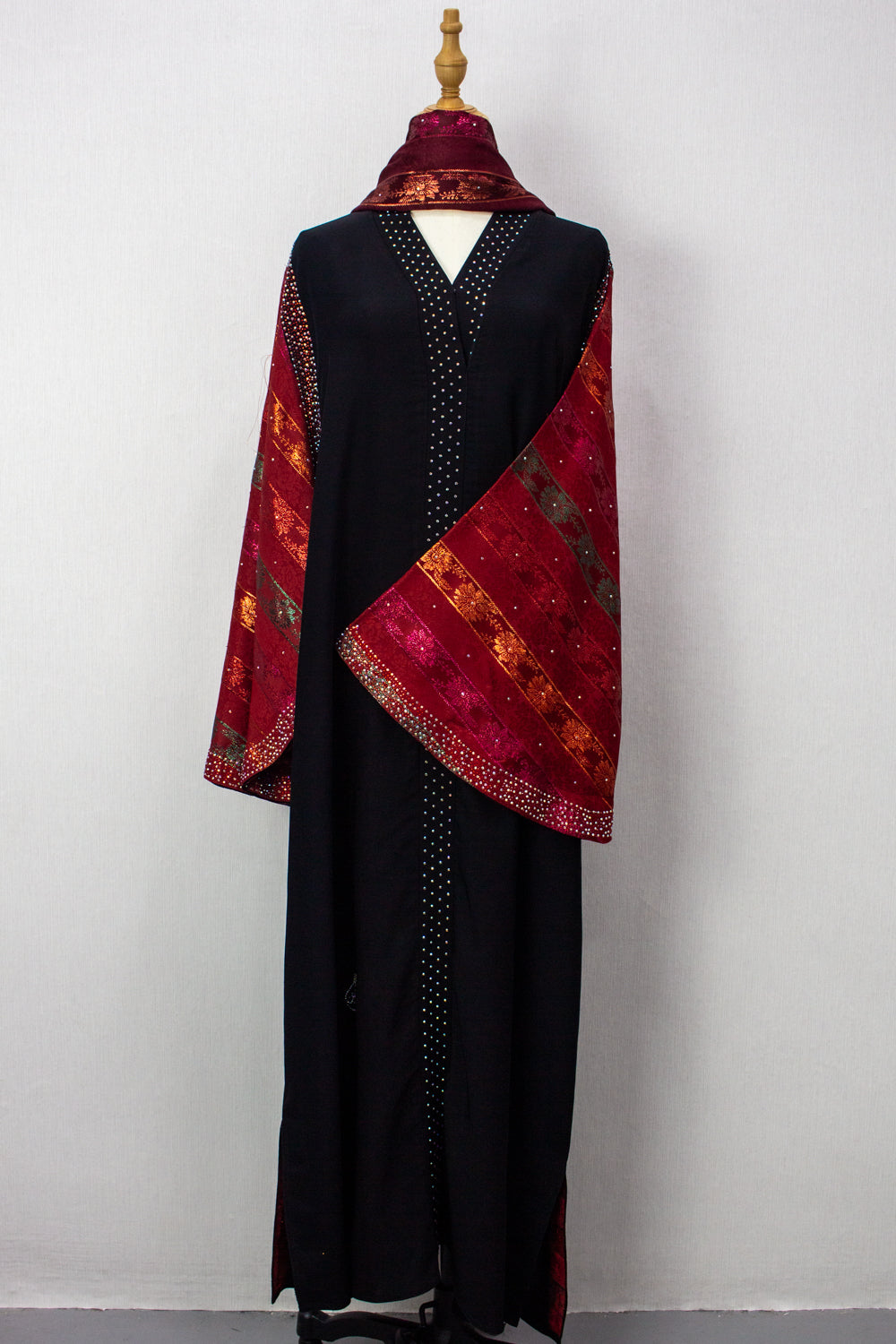 Khaliji Abaya - Maroon