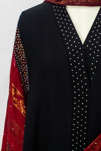 Khaliji Abaya - Maroon