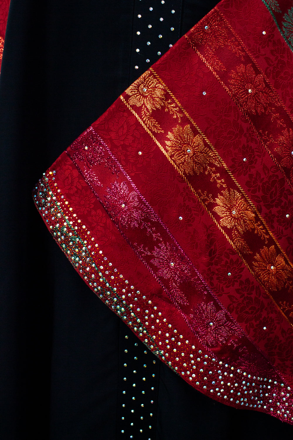 Khaliji Abaya - Maroon