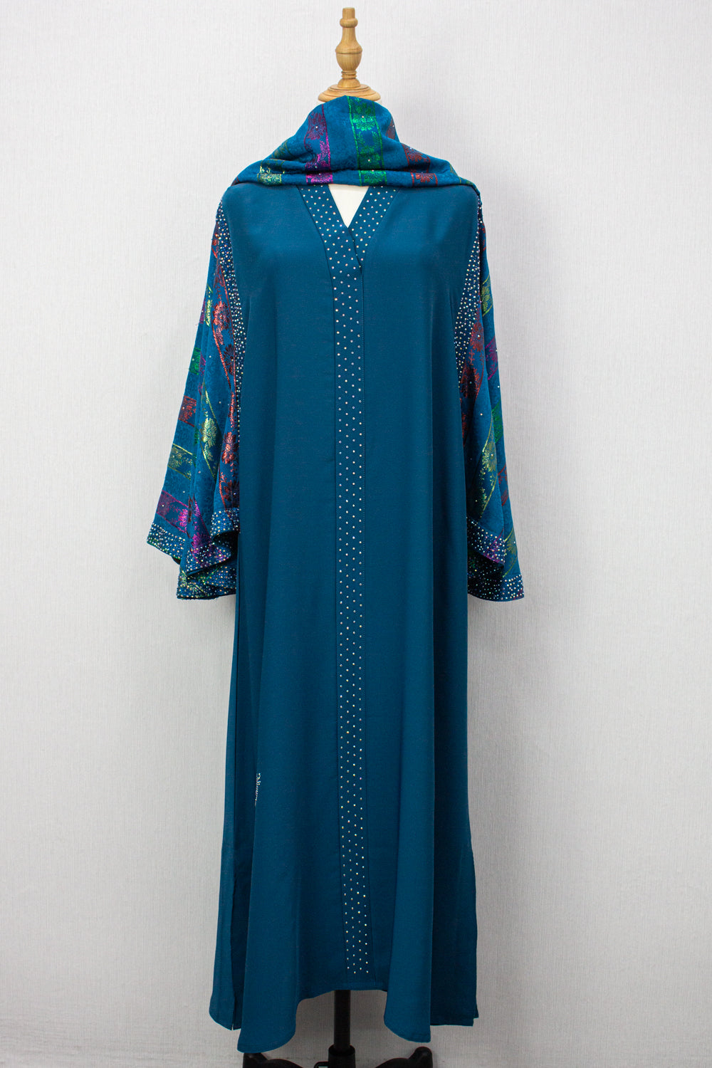 Khaliji Abaya - Turquoise