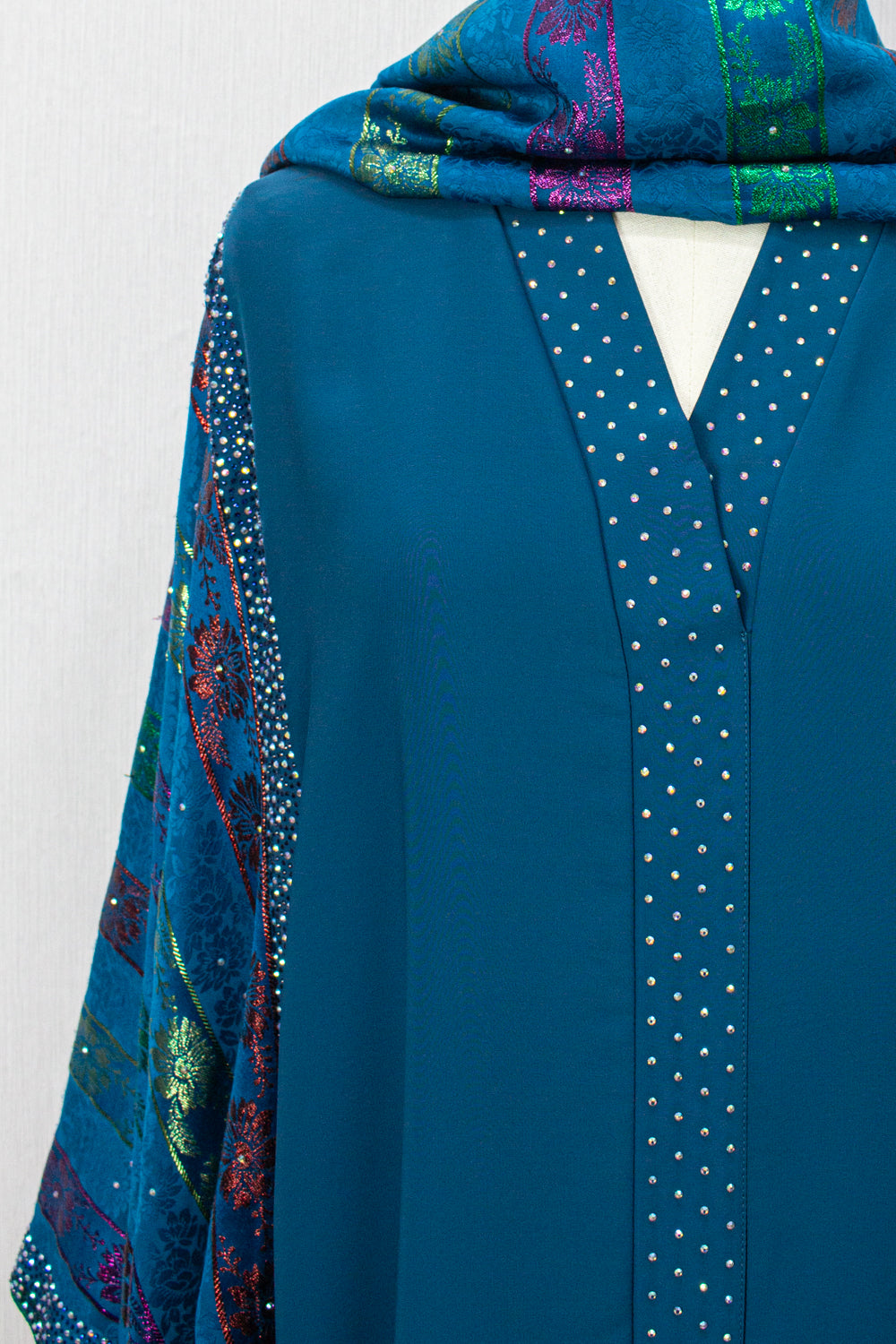 Khaliji Abaya - Turquoise