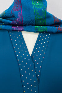Khaliji Abaya - Turquoise