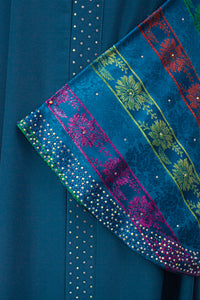 Khaliji Abaya - Turquoise