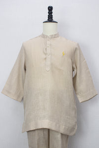Linen Kurta, Beige