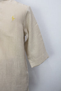 Linen Kurta, Beige