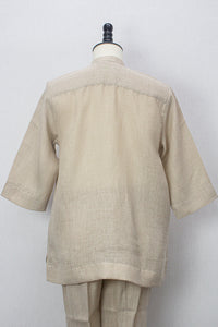 Linen Kurta, Beige