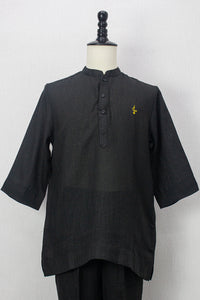 Linen Kurta, Black