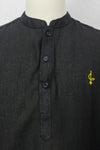 Linen Kurta, Black