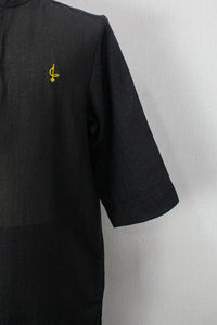 Linen Kurta, Black