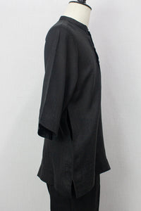 Linen Kurta, Black
