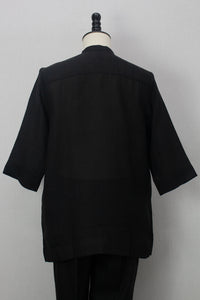 Linen Kurta, Black