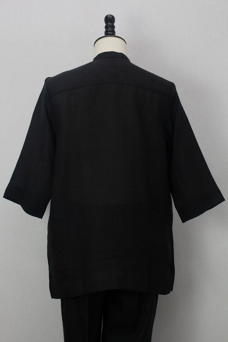Linen Kurta, Black