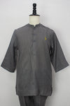 Linen Kurta, Light Grey