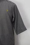 Linen Kurta, Light Grey