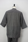 Linen Kurta, Light Grey