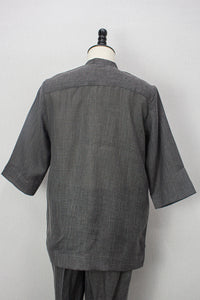 Linen Kurta, Light Grey