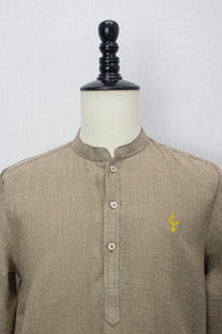 Linen Kurta, Mocha