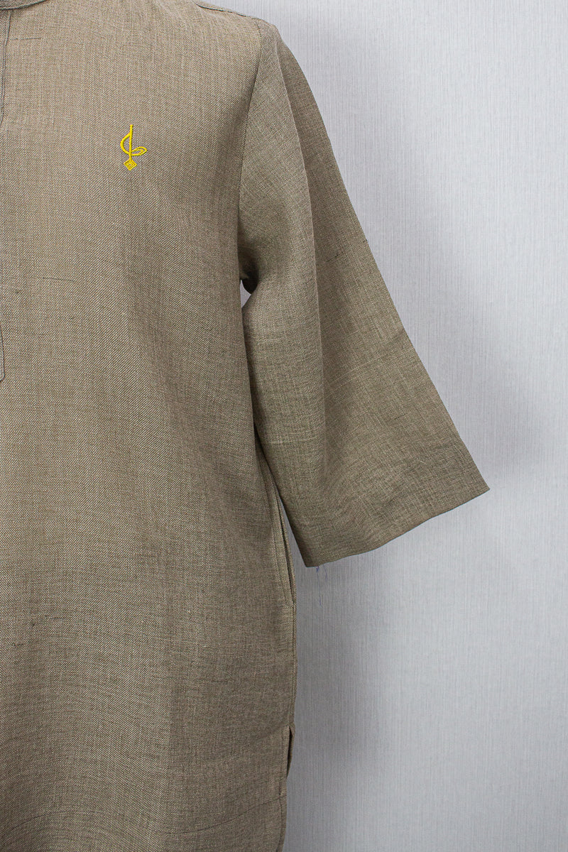 Linen Kurta, Mocha