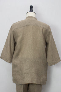 Linen Kurta, Mocha