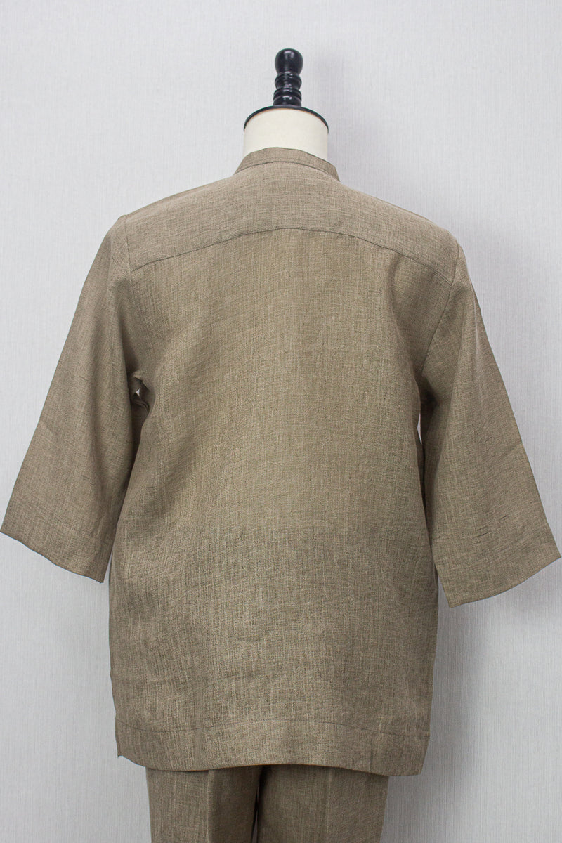Linen Kurta, Mocha