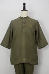 Linen Kurta, Olive