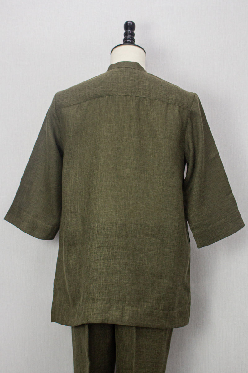 Linen Kurta, Olive
