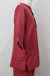 Linen Kurta, Red