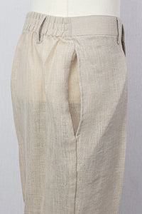 Linen Pants, Beige