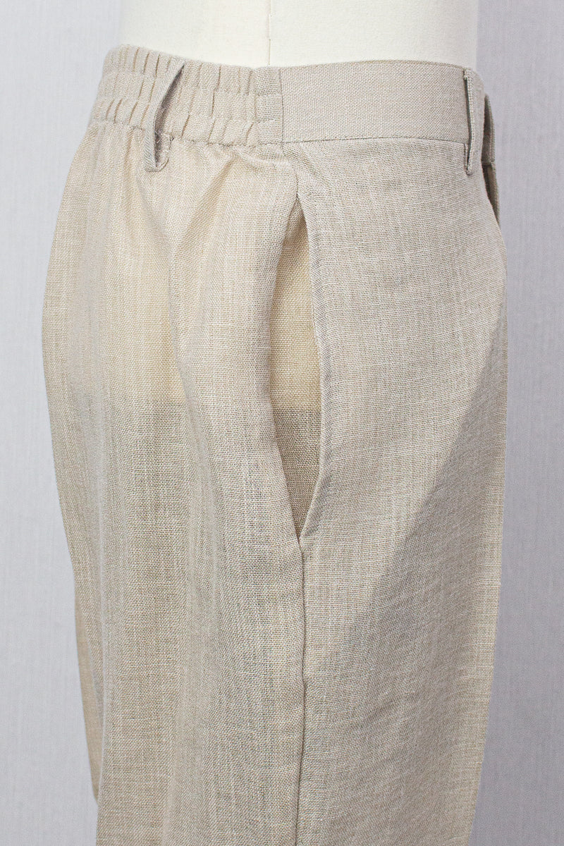 Linen Pants, Beige