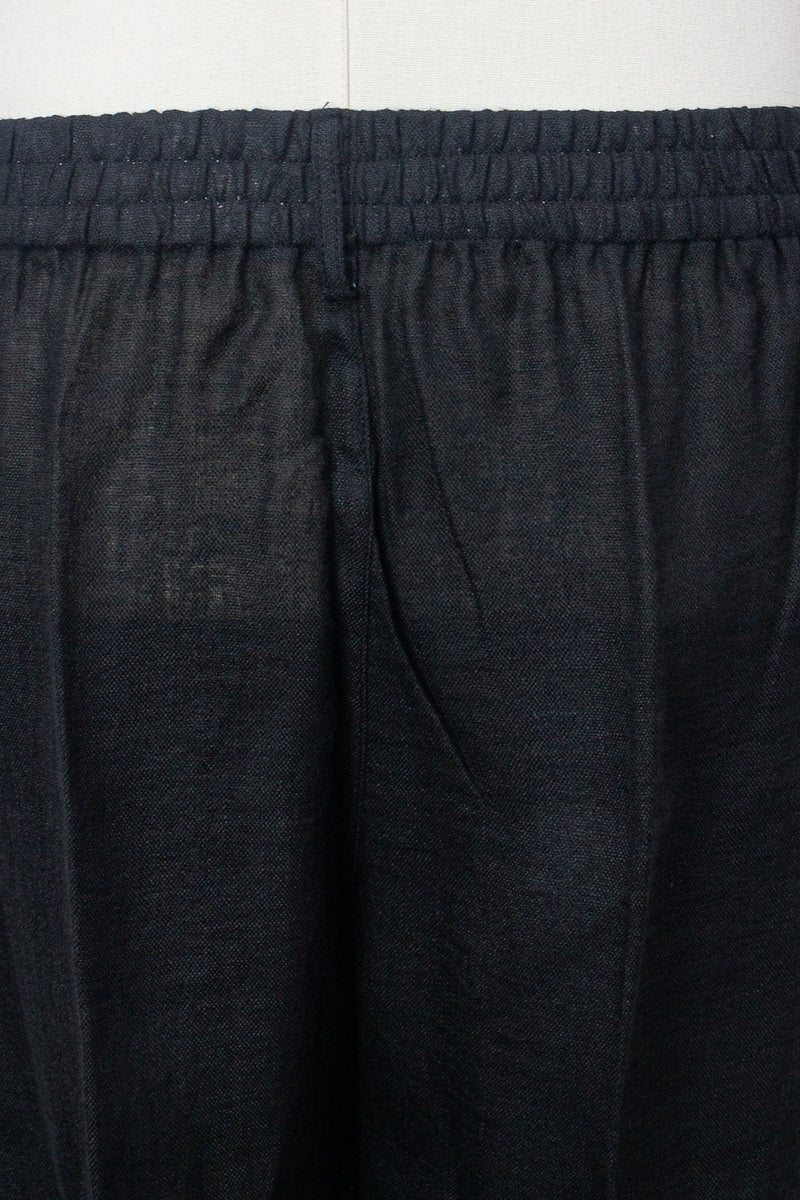 Linen Pants, Black
