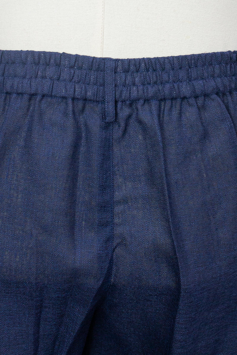 Linen Pants, Navy Blue