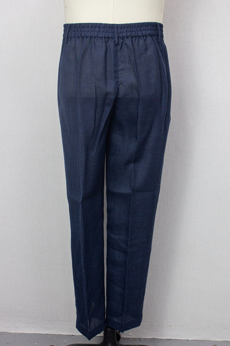 Linen Pants, Navy Blue