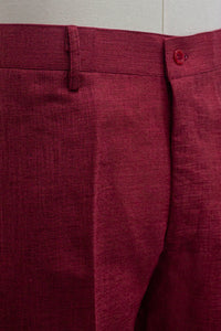 Linen Pants, Red
