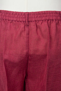 Linen Pants, Red