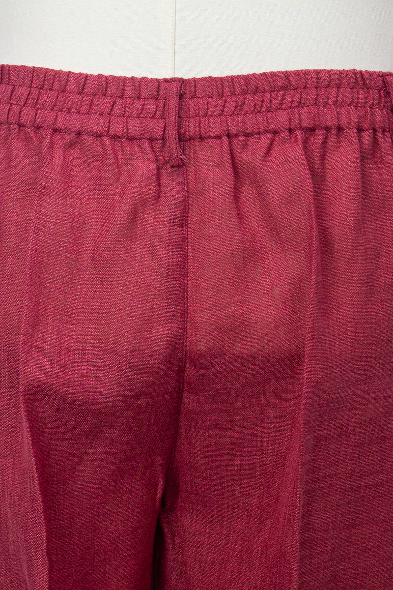 Linen Pants, Red