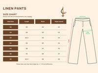 Linen Pants, Navy Blue