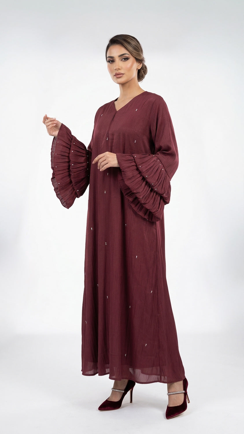 Lotus Lisa Abaya - Maroon