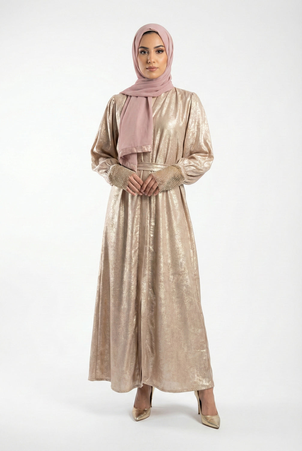 Mehra Abaya - Nude Pink